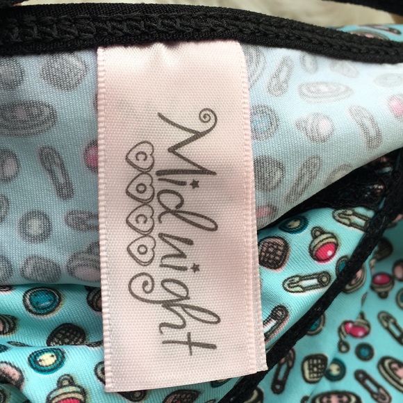 NWT MIDNIGHT BLUE BUTTON PRINT PAJAMA SET - Picture 4 of 7